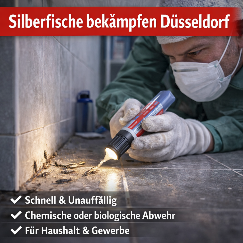 Silberfische bekämpfen Düsseldorf