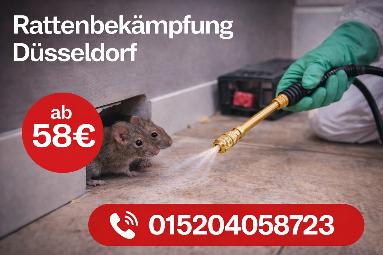 Rattenbekämpfung Düsseldorf