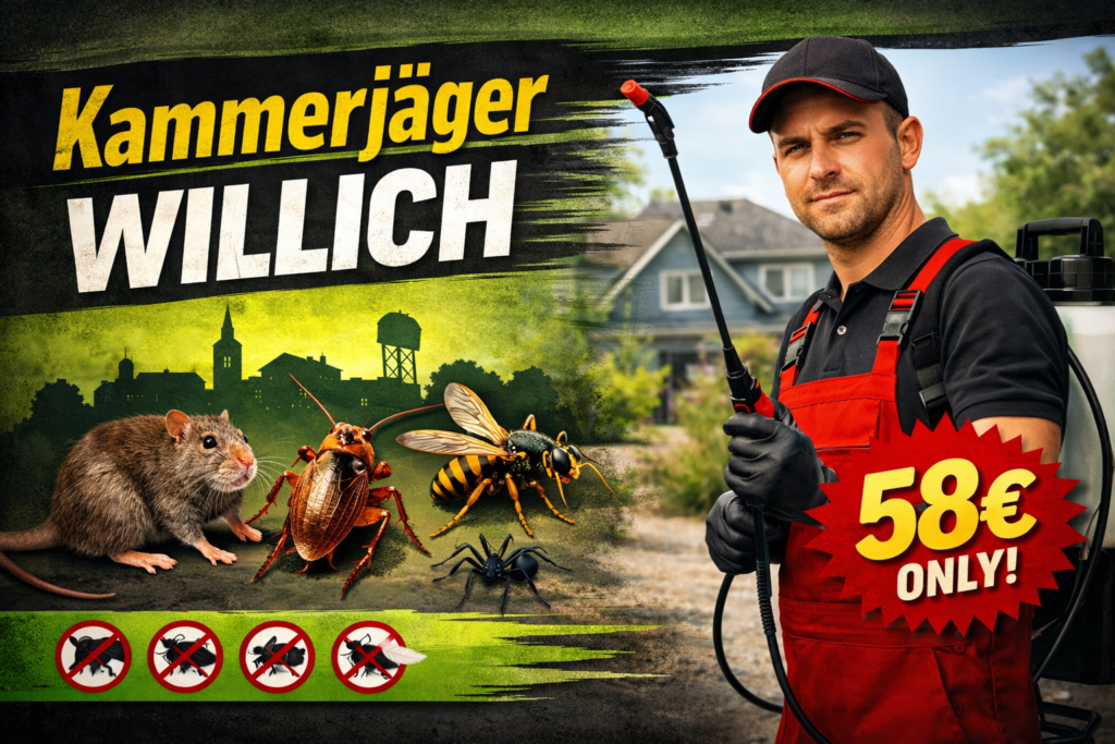Kammerjäger Willich – Schädlingsbekämpfung ab 58€