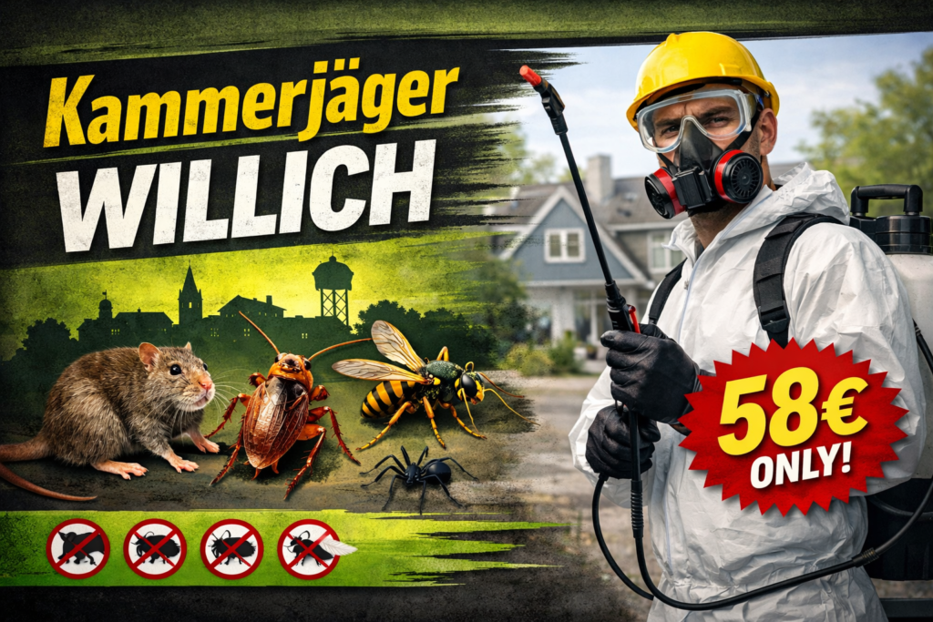 Kammerjäger Willich – Schädlingsbekämpfung ab 58€