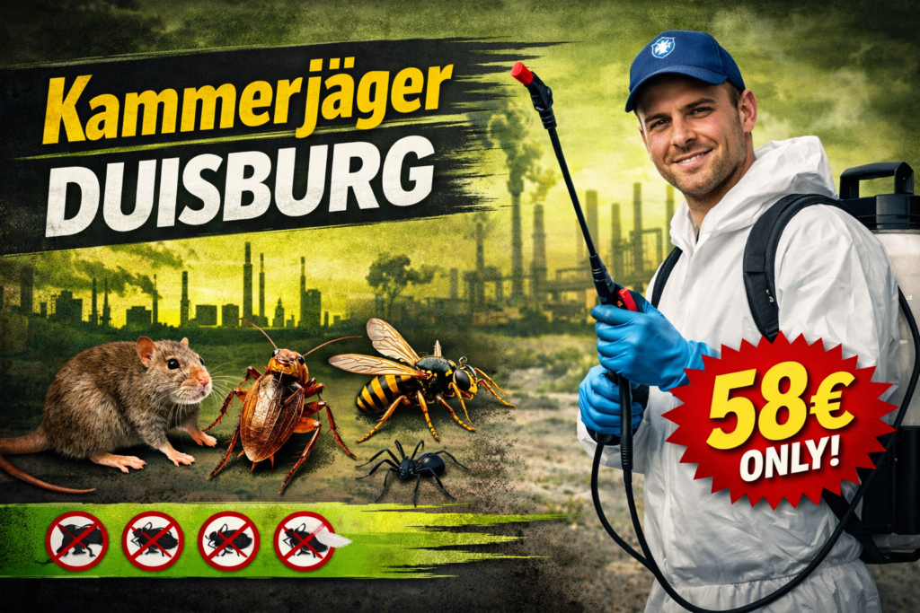 Kammerjäger Duisburg – Schädlingsbekämpfung ab 58€