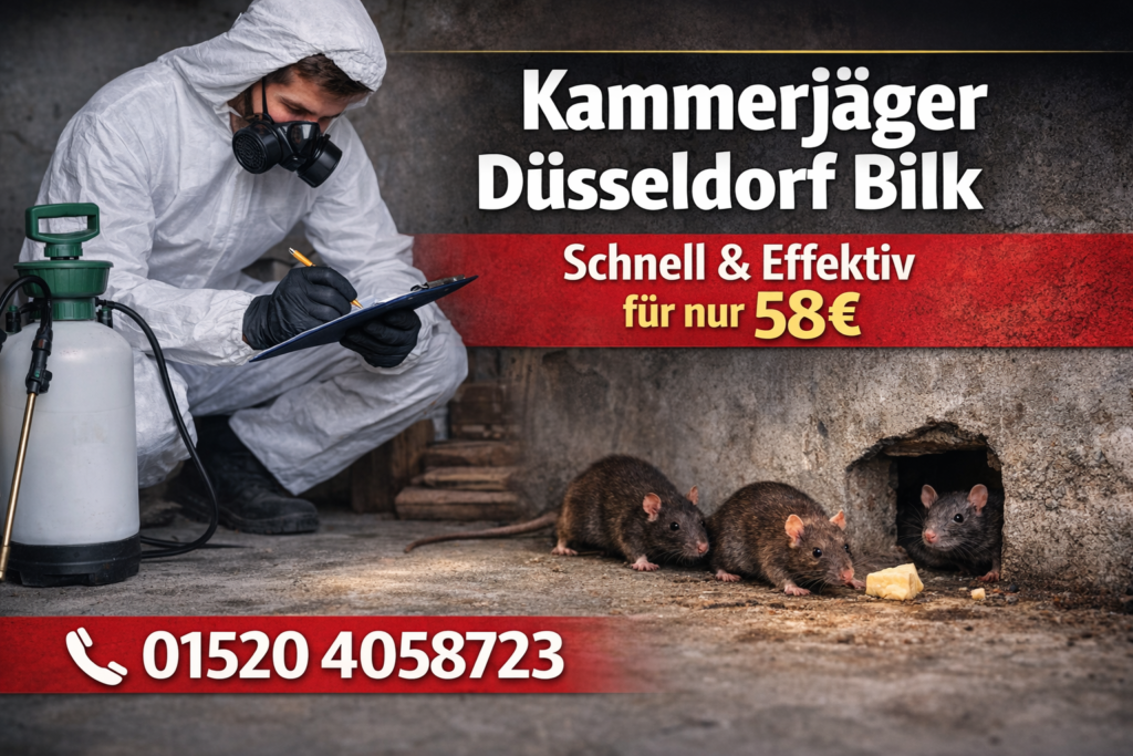 Kammerjäger Düsseldorf Bilk – Schnell & Effektiv für nur 58€