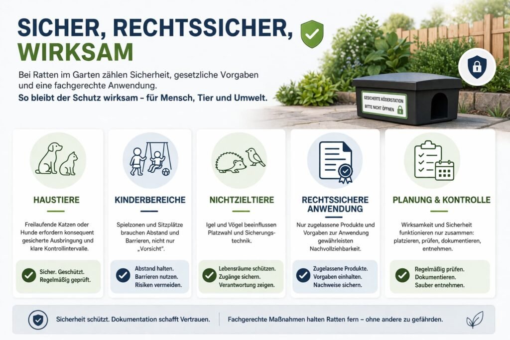 Welche Sicherheits- und Rechtsvorgaben bei Ködern, Fallen und Haustieren einzuhalten sind