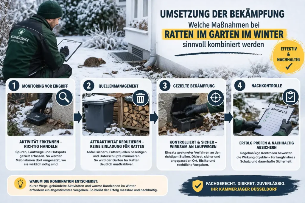 Umsetzung der Bekämpfung: Welche Maßnahmen bei ratten im garten im winter sinnvoll kombiniert werden