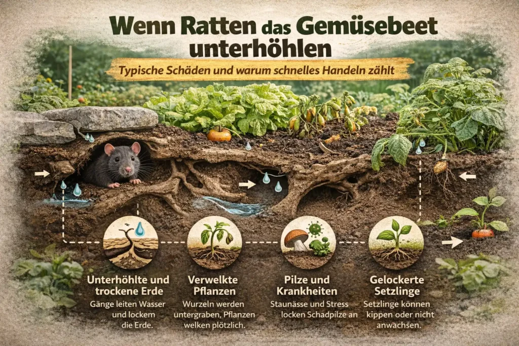 Wenn ratten im gemüsebeet: typische Schäden und warum schnelles Handeln zählt