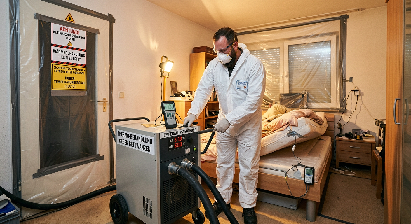 bettwanzen thermisch bekämpfen