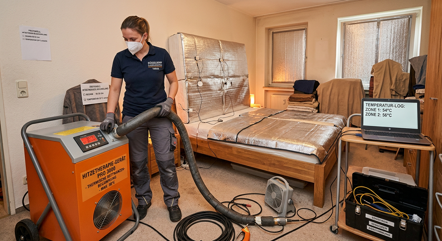 bettwanzen thermisch bekämpfen