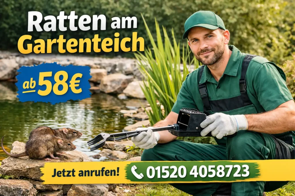 ratten am gartenteich