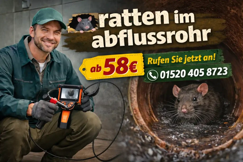 ratten im abflussrohr