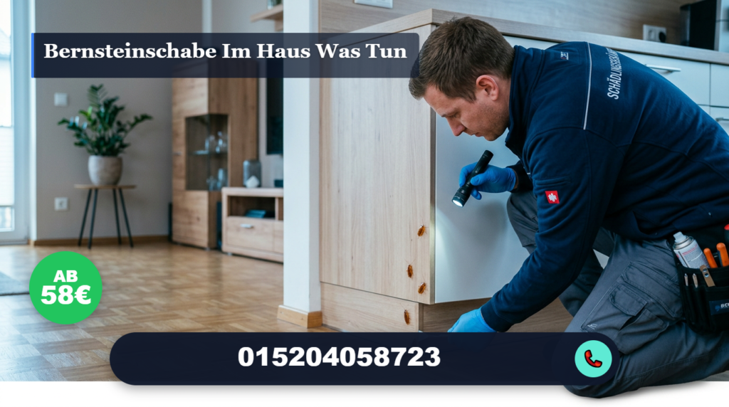 bernsteinschabe im haus was tun
