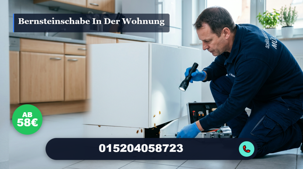 bernsteinschabe in der wohnung