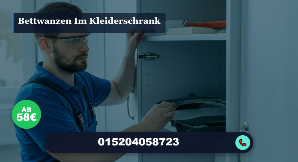 bettwanzen im kleiderschrank