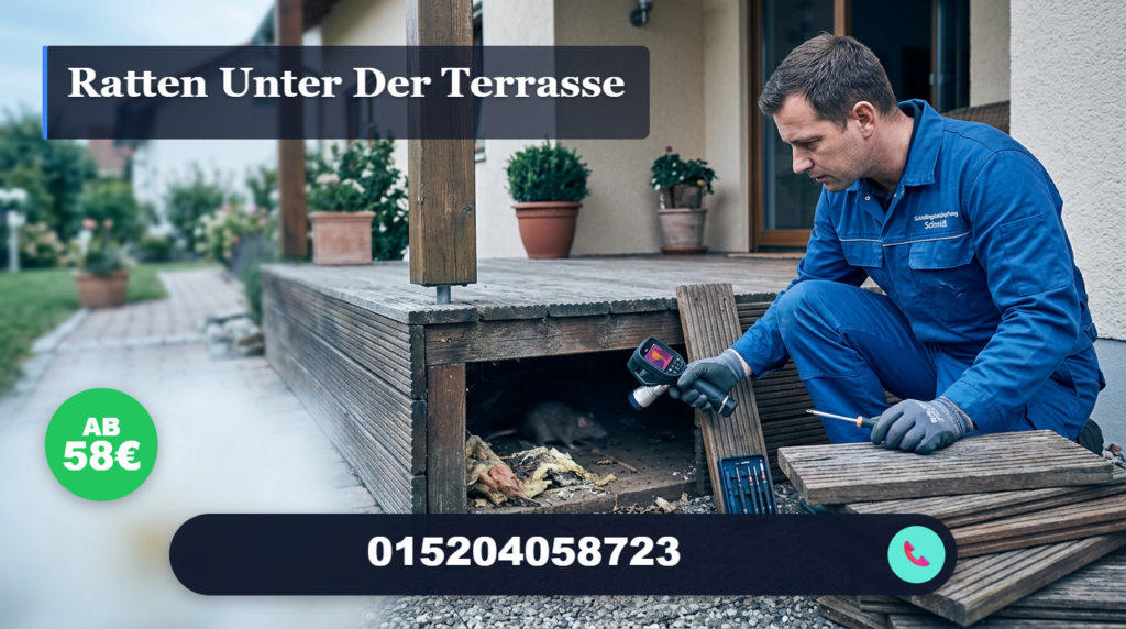 ratten unter der terrasse