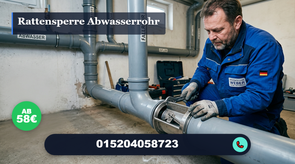 rattensperre abwasserrohr