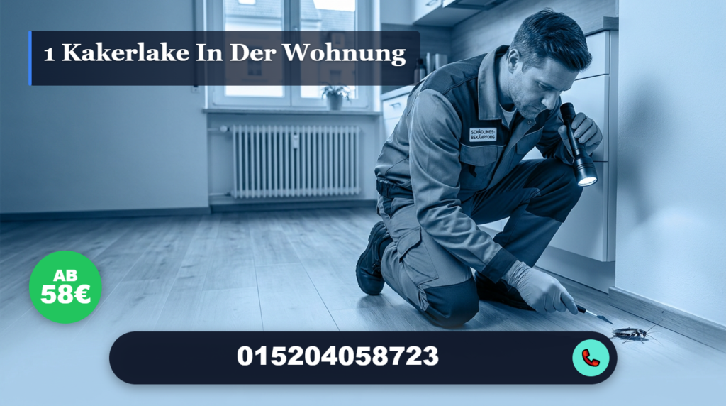 1 kakerlake in der wohnung