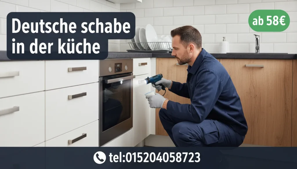 deutsche schabe in der küche