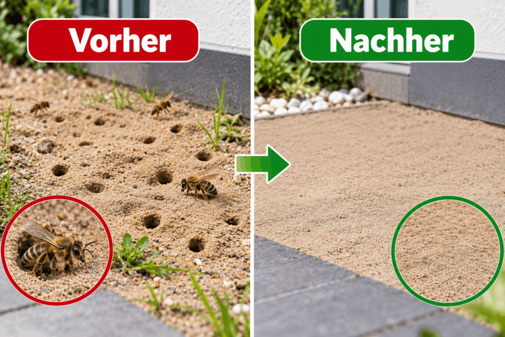 Sandbienen entfernen – professionelle Entfernung von Sandbienen im Garten