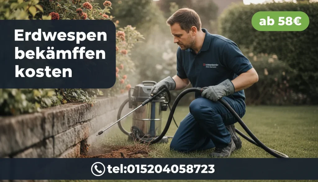 erdwespen bekämpfen kosten