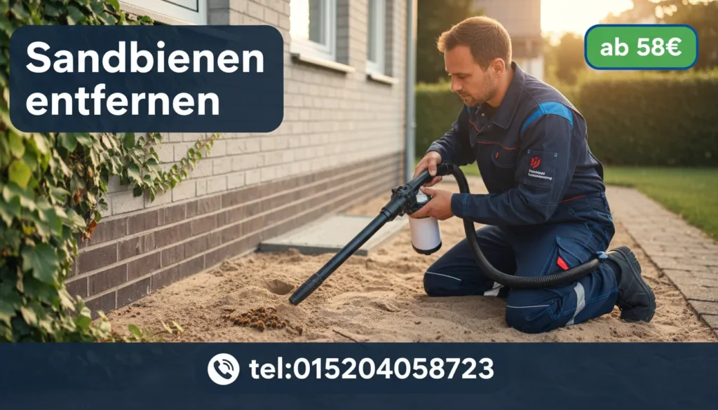 sandbienen entfernen