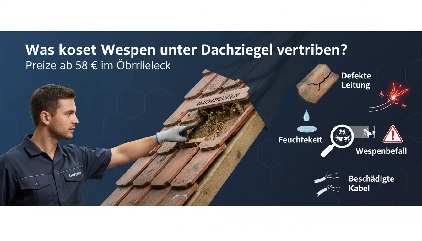 Wespen unter Dachziegel vertreiben – Problem