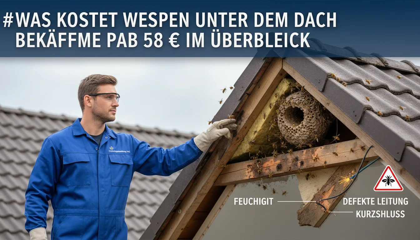 wespen unter dem dach bekämpfen – Problem