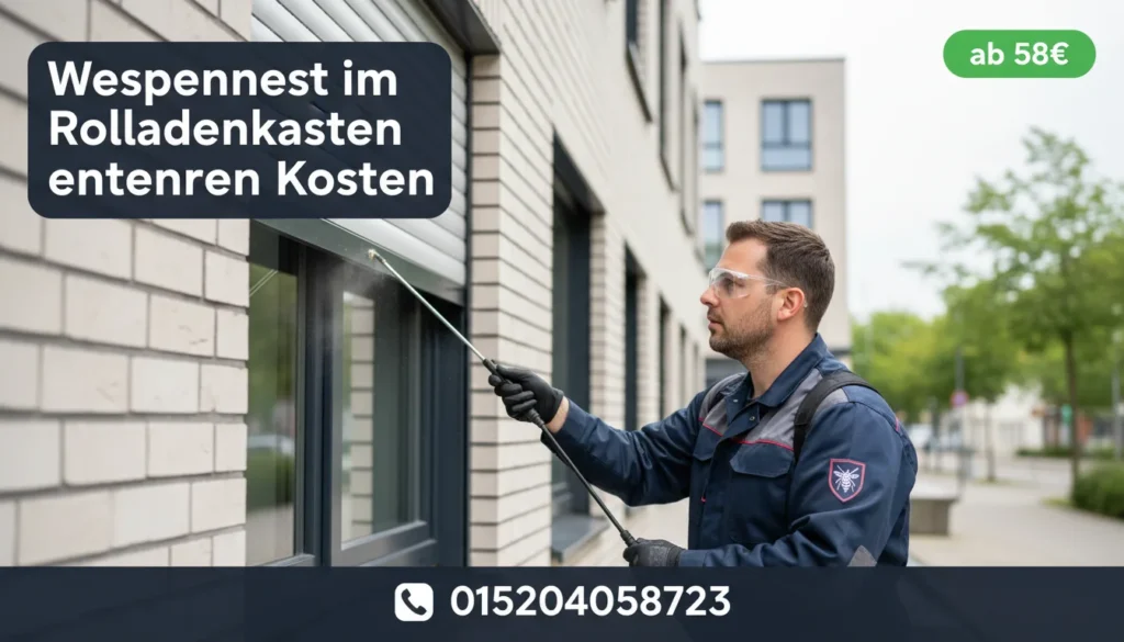 Wespennest im rolladenkasten entfernen Kosten