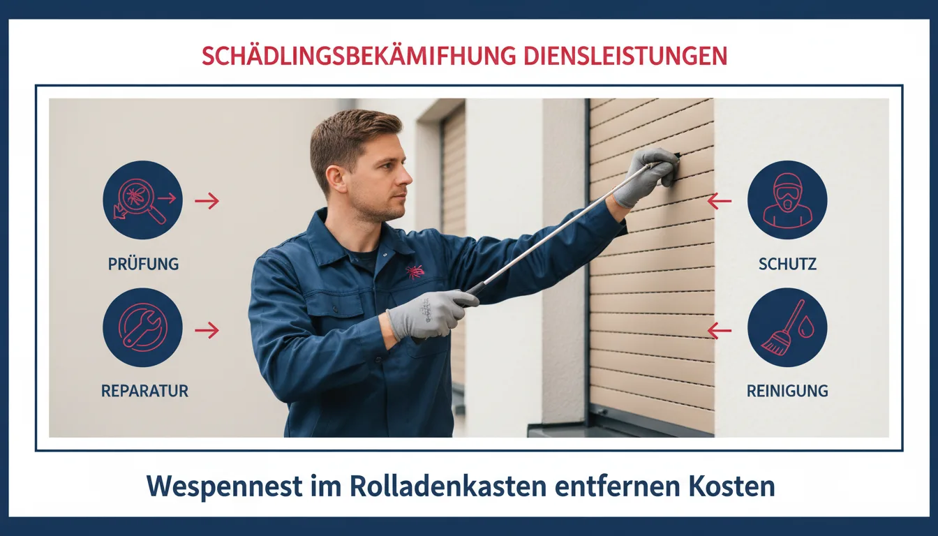 Wespennest im rolladenkasten entfernen Kosten – Lösung