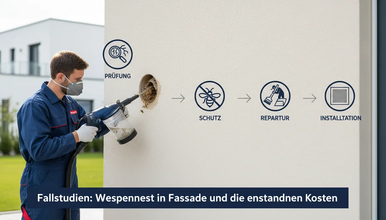 Wespennest in Fassade – Lösung