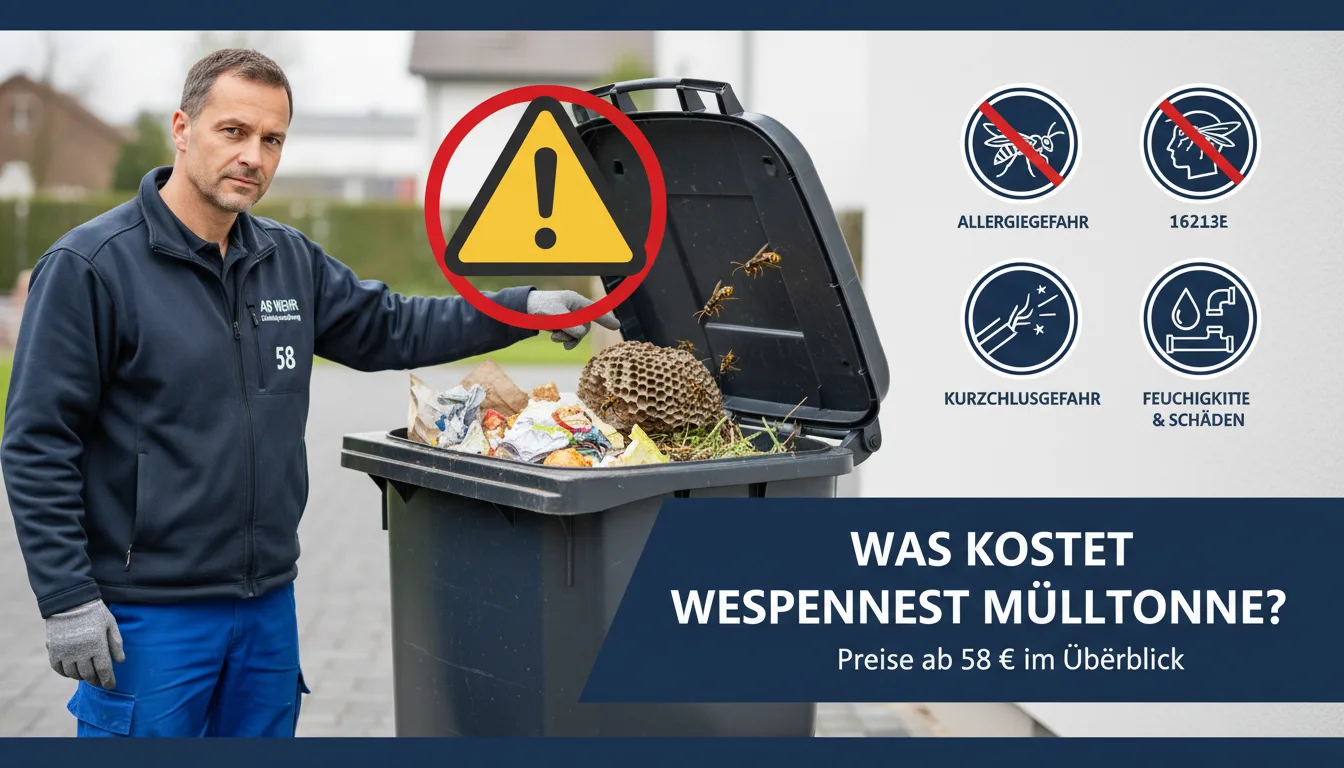 wespennest mülltonne – Problem