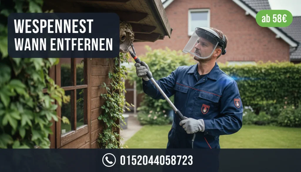 Wespennest wann entfernen in Düsseldorf – professionelle Hilfe ab 58 €