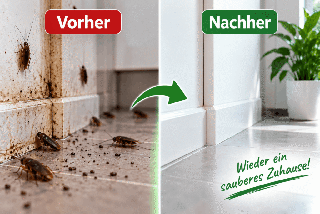 Kammerjäger Remscheid vorher nachher – effektive Schädlingsbekämpfung für saubere Räume